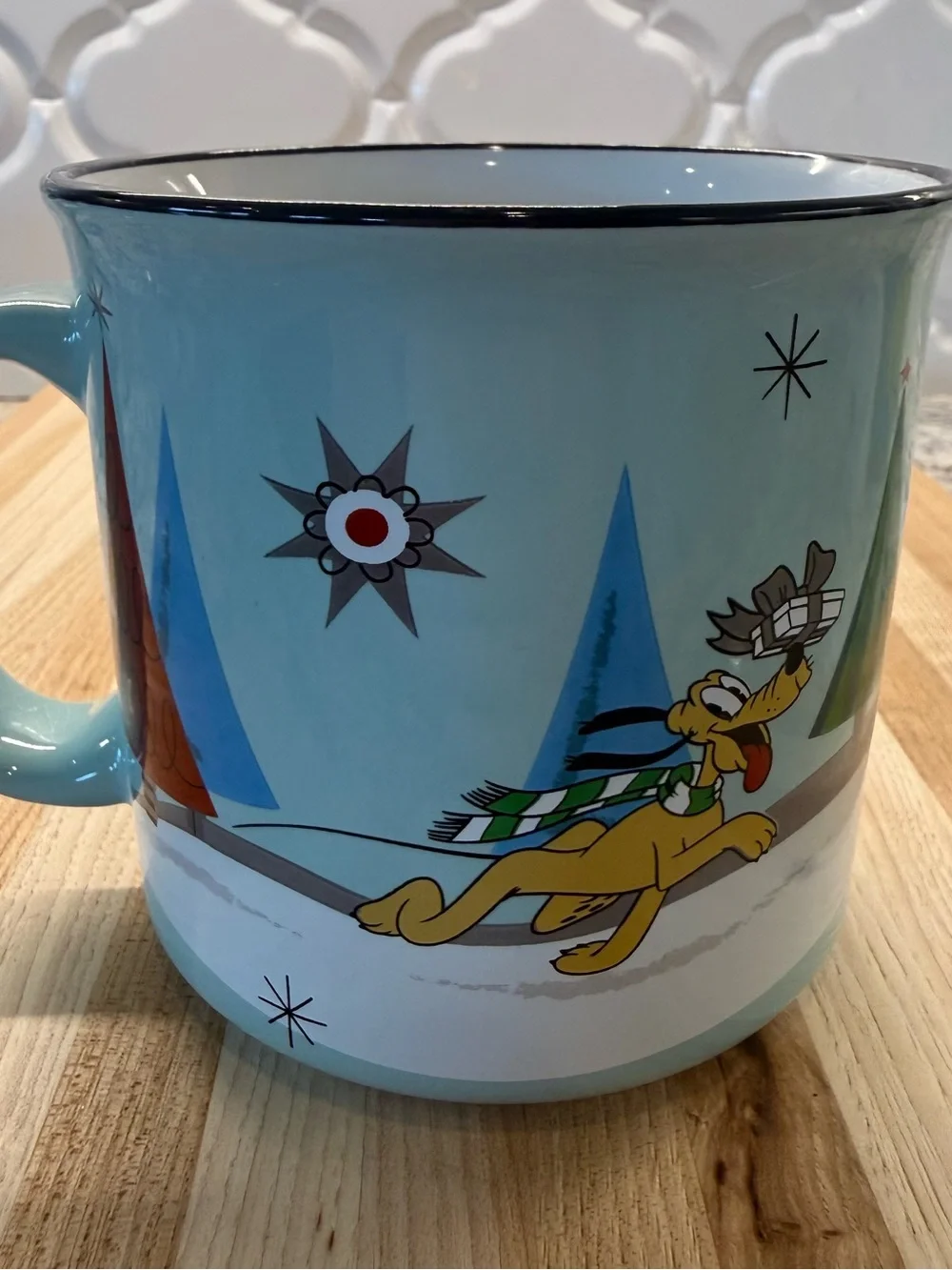 Disney Mickey & Minnie Mouse Christmas 24oz Large Ceramic Mug Zrike Brands